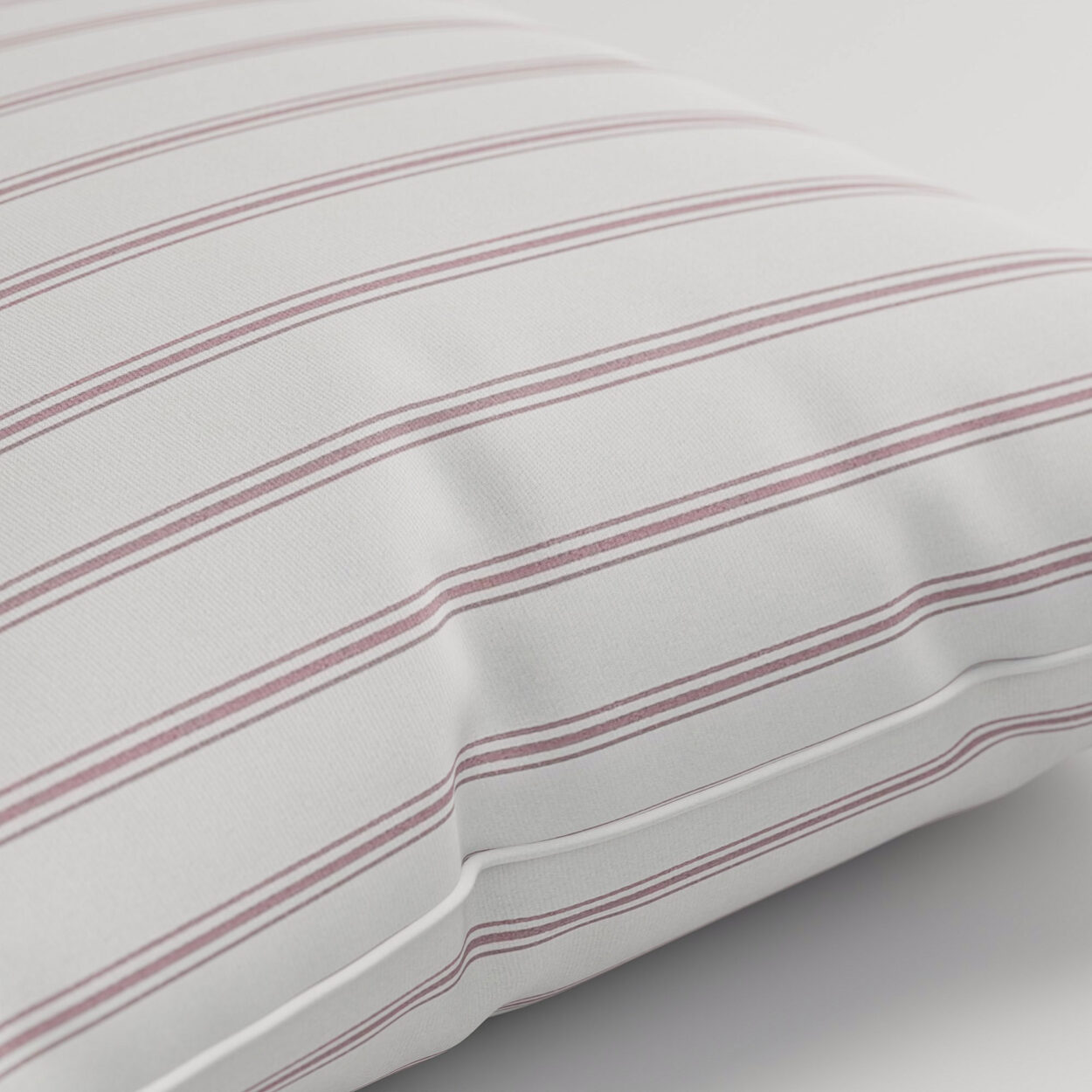 Laura Ashley Burnsall Stripe Mulberry Cushion - Image 2