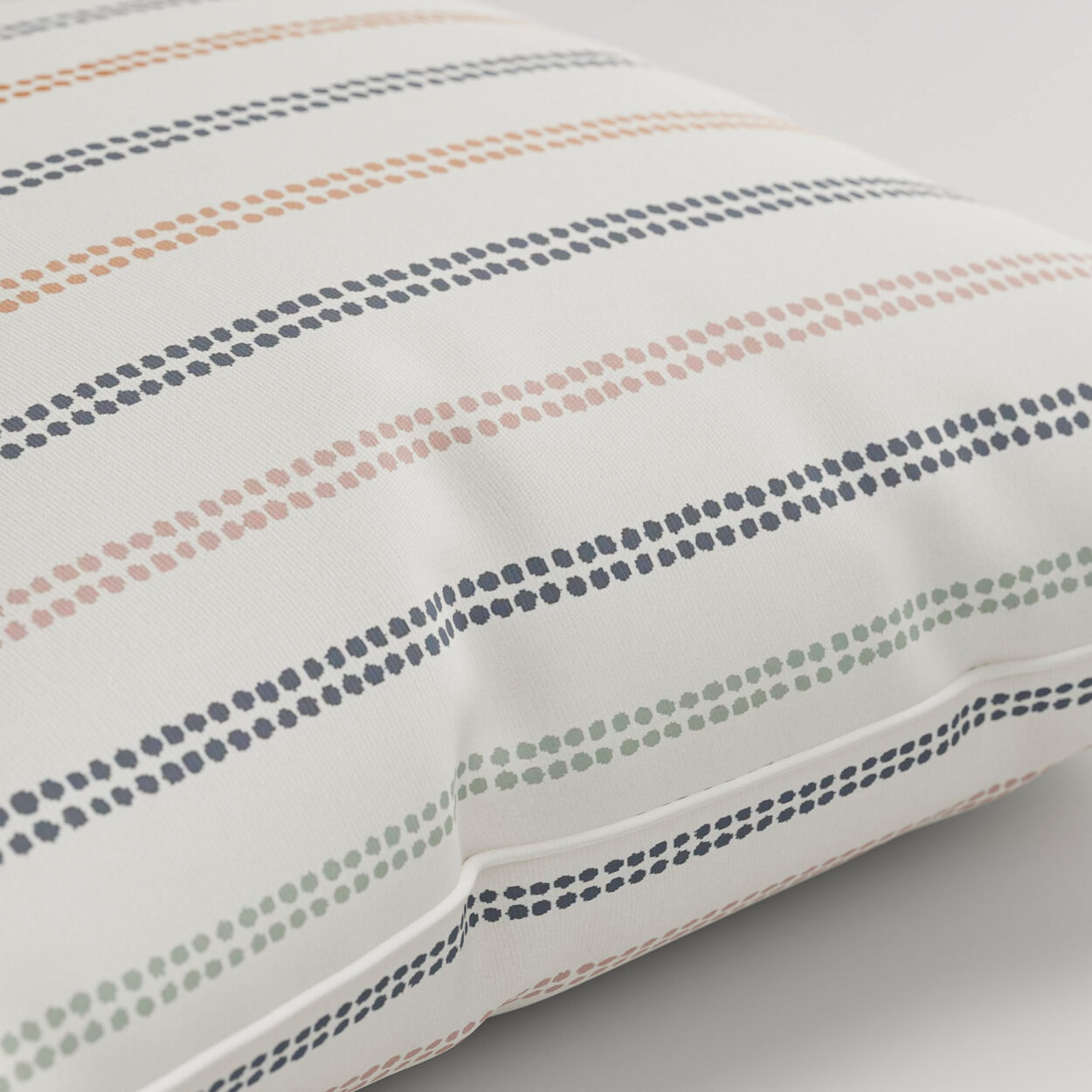 Laura Ashley Candy Stripe Apricot Cushion - Image 2