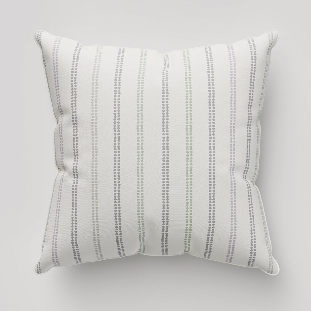 Laura Ashley Candy Stripe Dove Grey Cushion