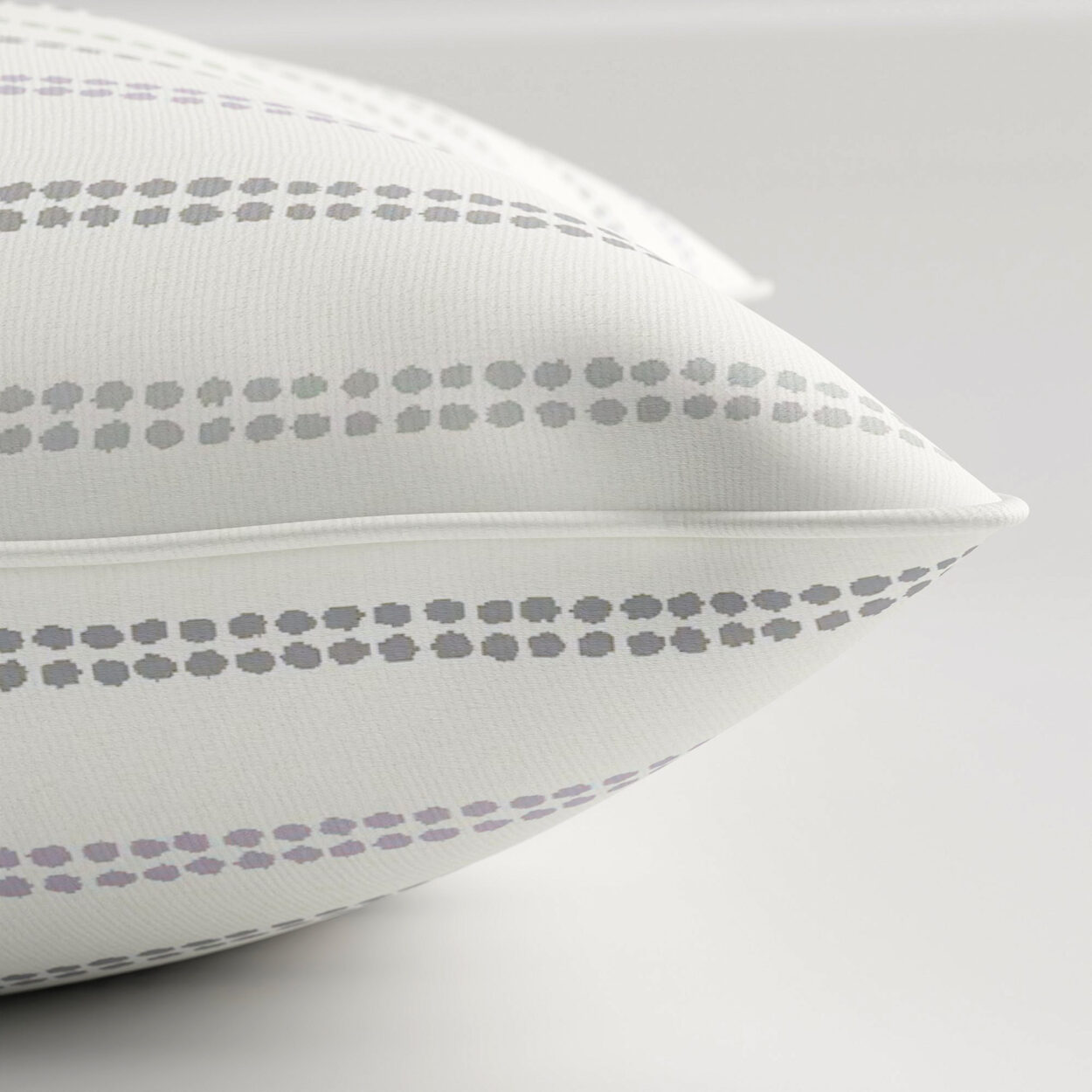 Laura Ashley Candy Stripe Dove Grey Cushion - Image 3