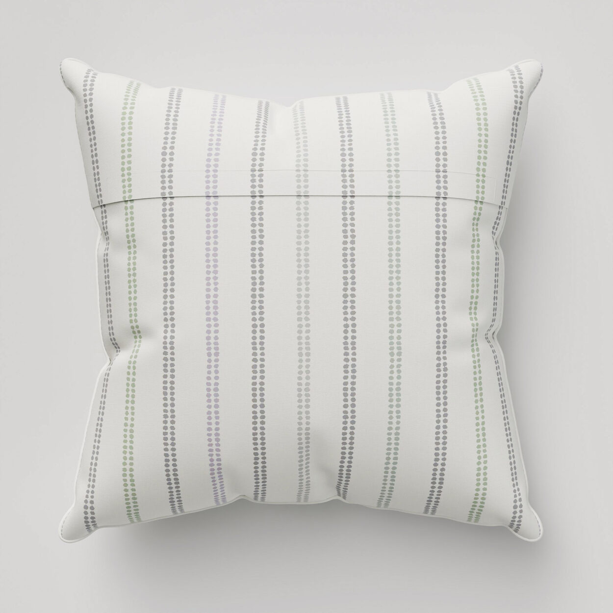 Laura Ashley Candy Stripe Dove Grey Cushion - Image 4