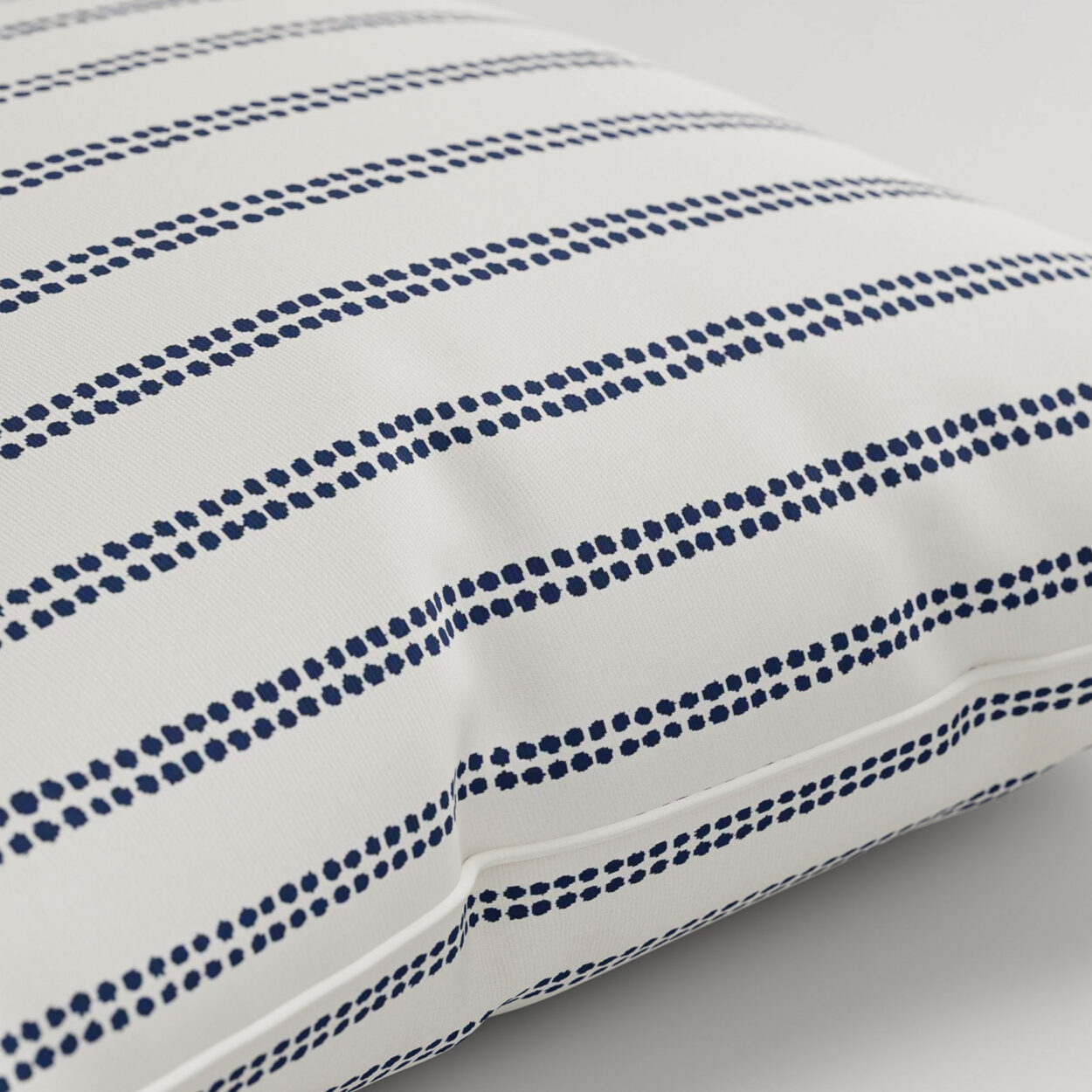 Laura Ashley Candy Stripe French Navy Cushion - Image 2