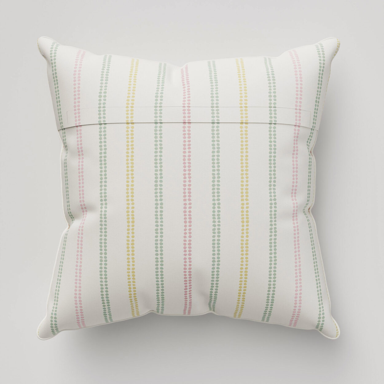 Laura Ashley Candy Stripe Pale Ochre Cushion - Image 4