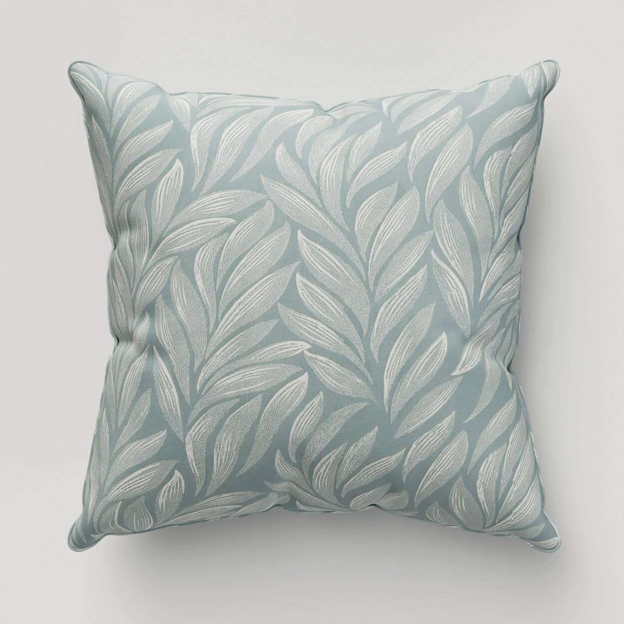 Laura Ashley Coulderton Leaves Dark Duck Egg Cushion