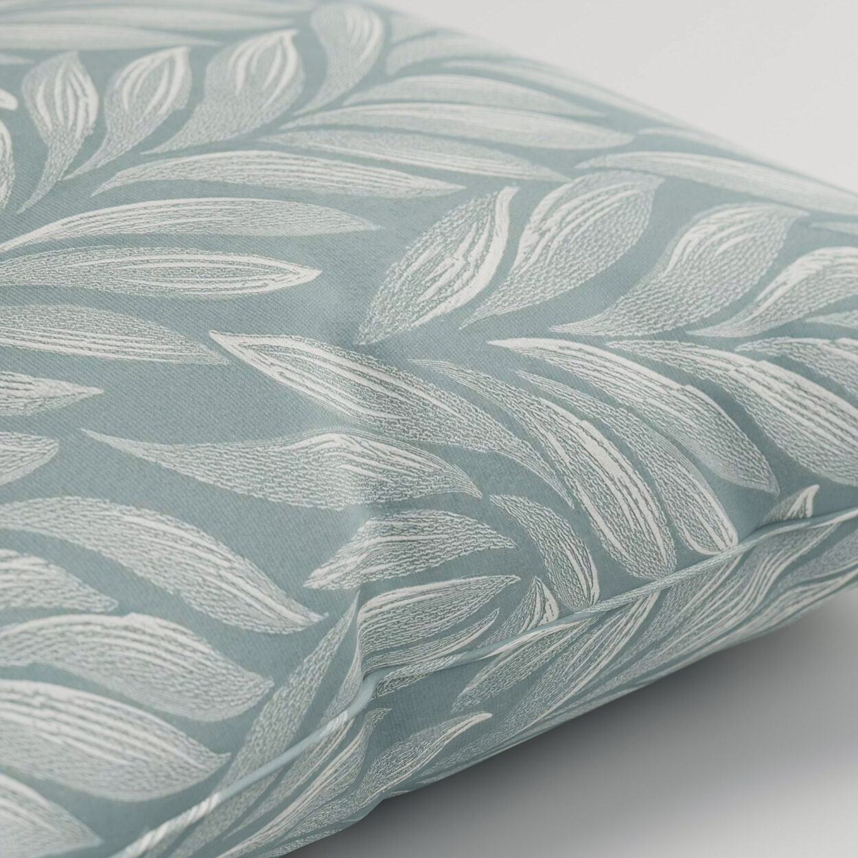 Laura Ashley Coulderton Leaves Dark Duck Egg Cushion - Image 2