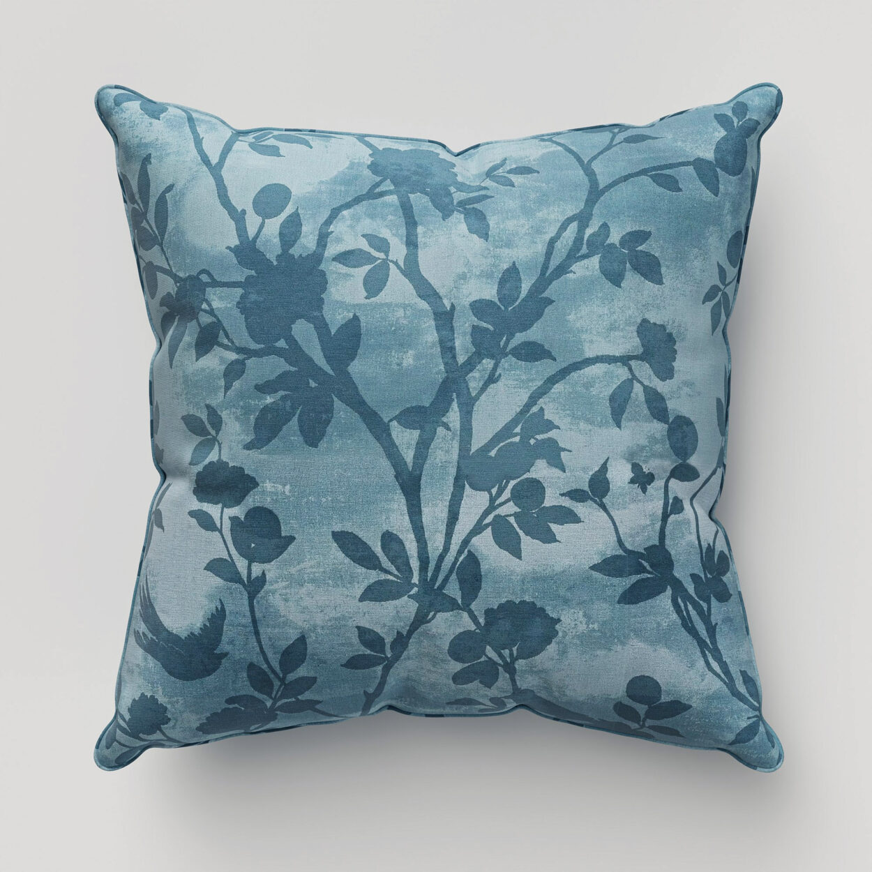 Laura Ashley Eglantine Silhouette Woven Seaspray Cushion