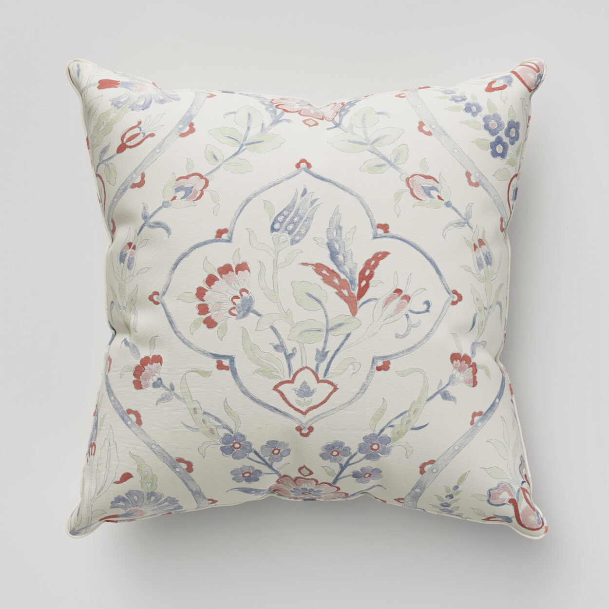 Laura Ashley Foscot Damask Crimson Red Cushion