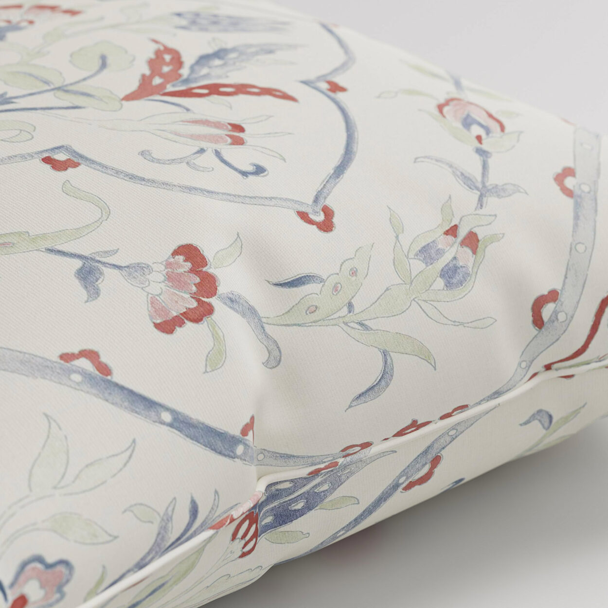 Laura Ashley Foscot Damask Crimson Red Cushion - Image 2