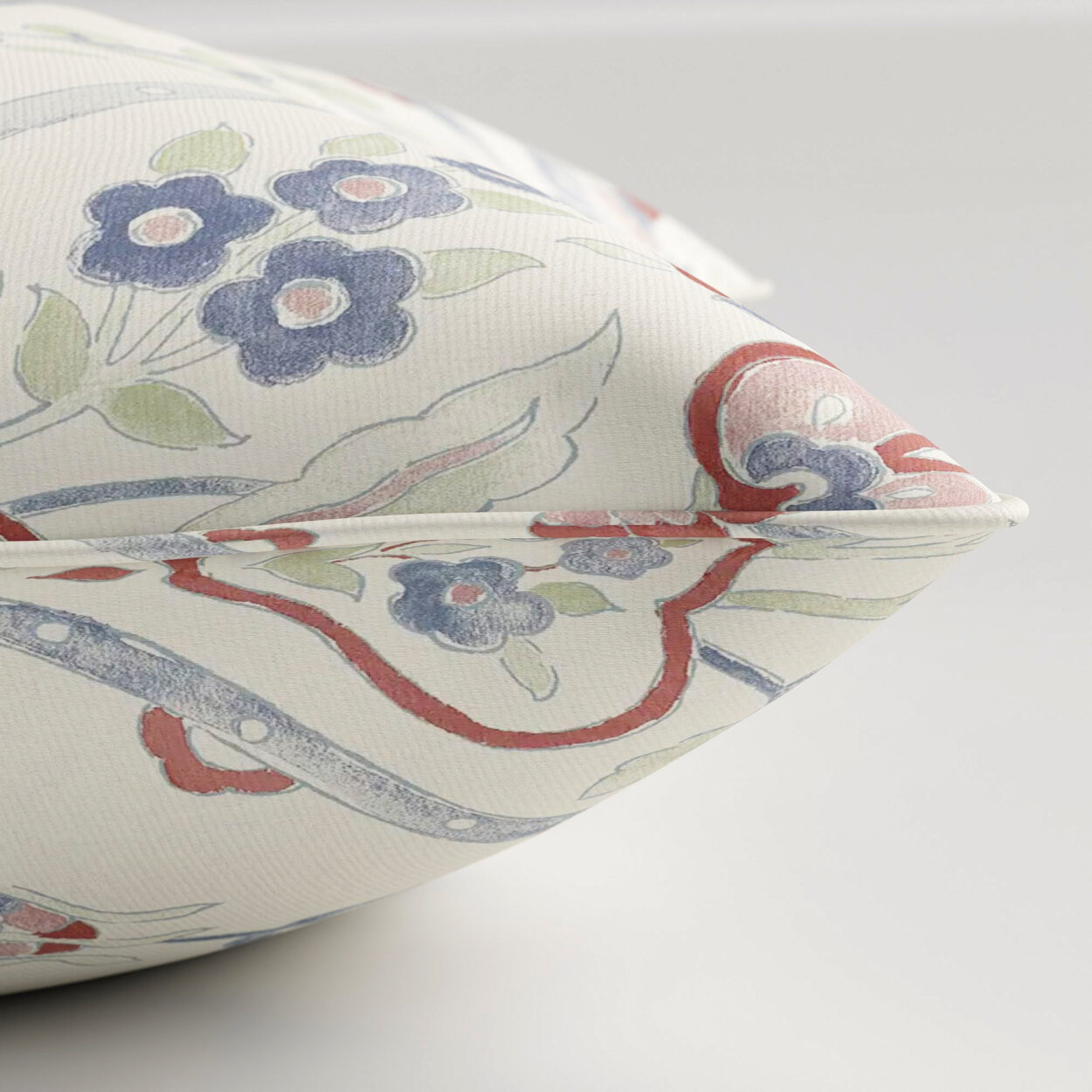 Laura Ashley Foscot Damask Crimson Red Cushion - Image 3