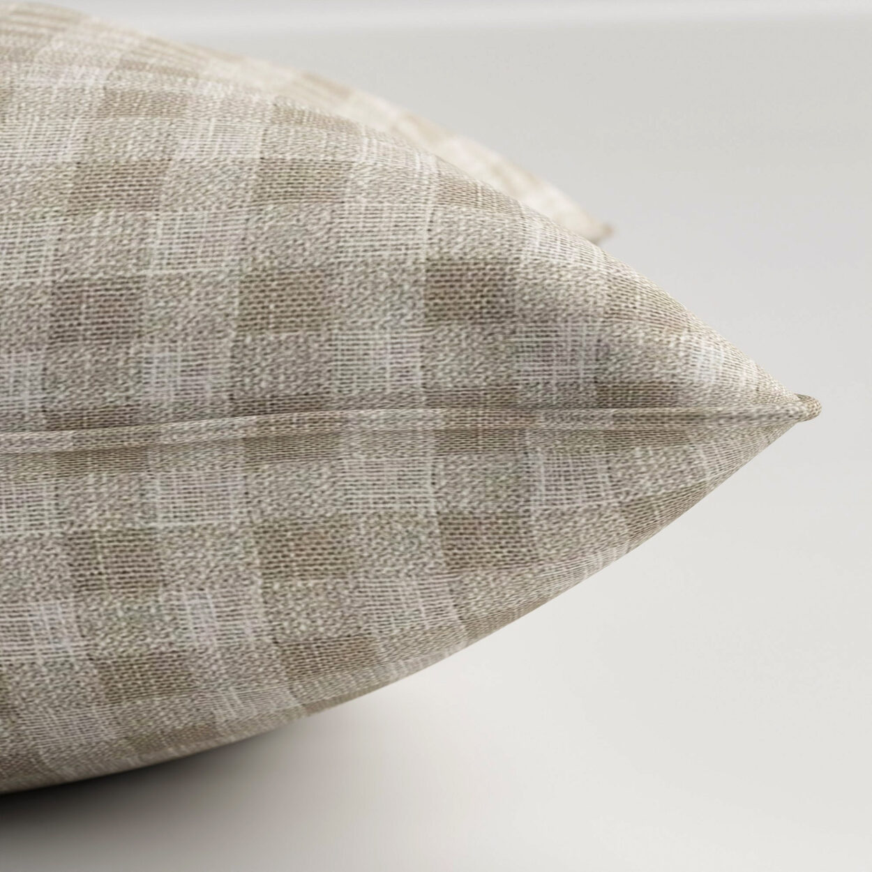 Laura Ashley Gingham Almond Cushion - Image 3