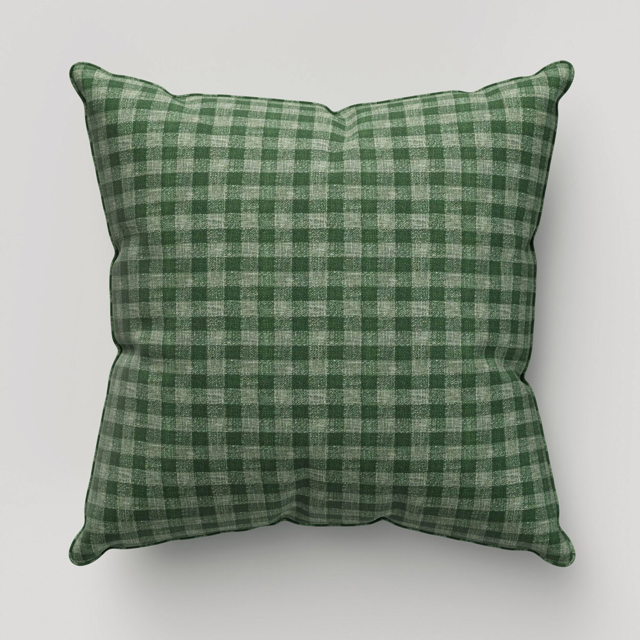 Laura Ashley Gingham Bottle Green Cushion