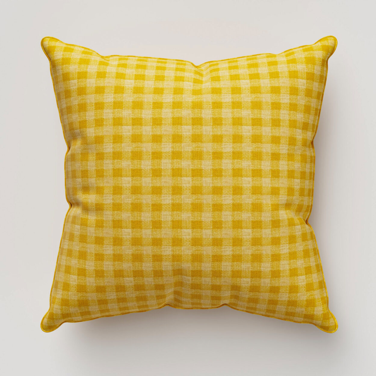 Laura Ashley Gingham Dijon Cushion