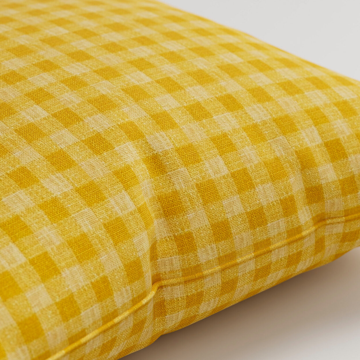 Laura Ashley Gingham Dijon Cushion - Image 2