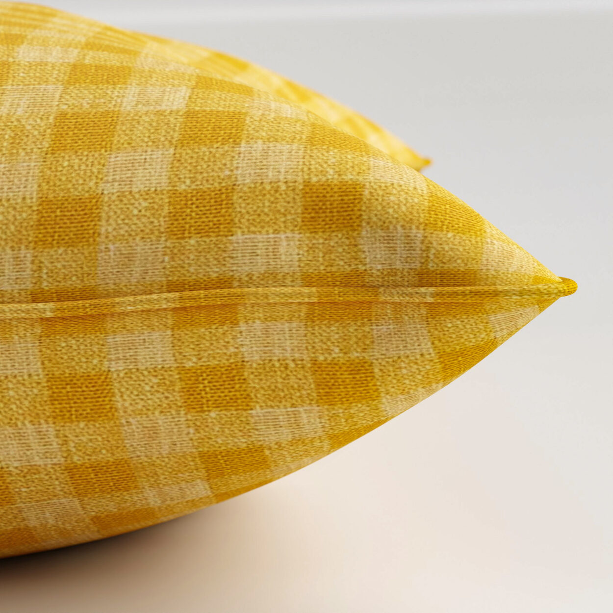 Laura Ashley Gingham Dijon Cushion - Image 3