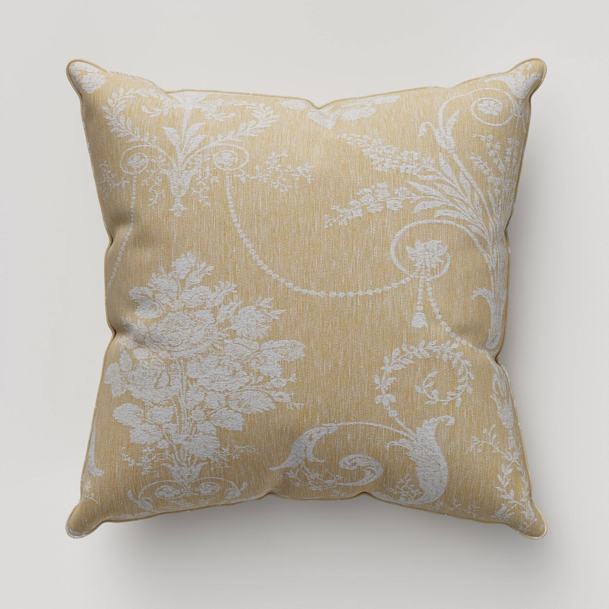 Laura Ashley Josette Woven Gold Cushion