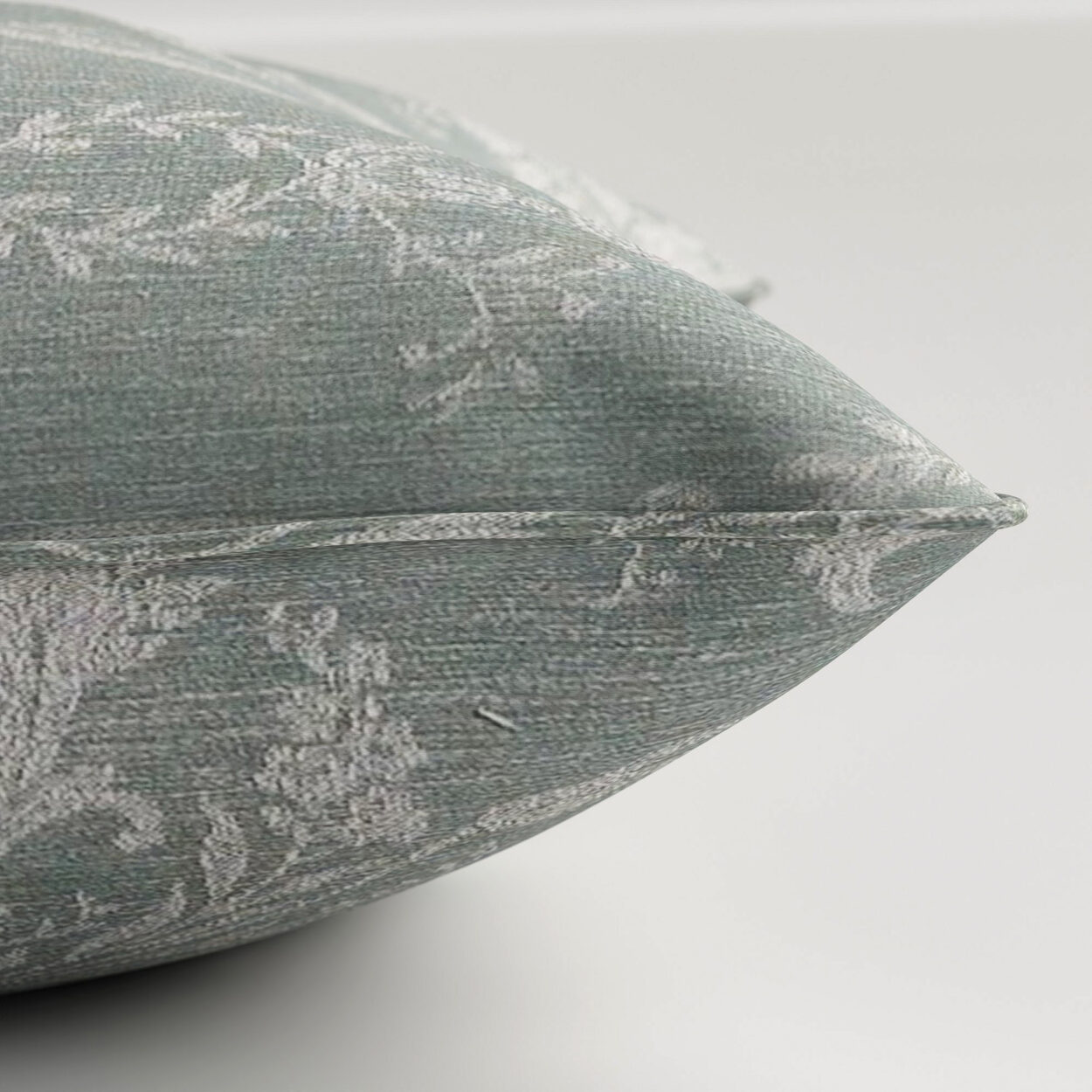 Laura Ashley Josette Woven Grey Green Cushion - Image 3