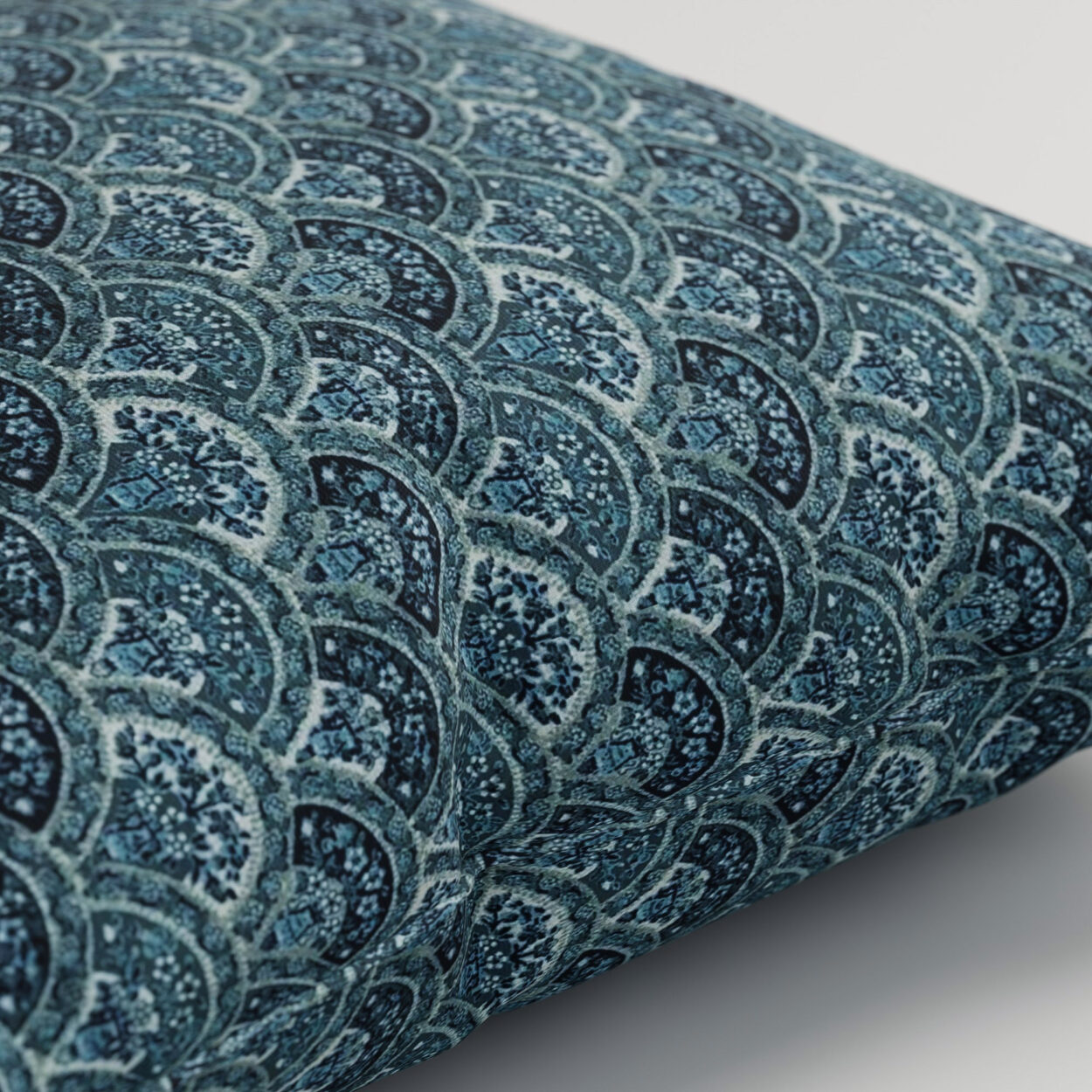 Laura Ashley Musica Velvet Spruce Cushion - Image 2