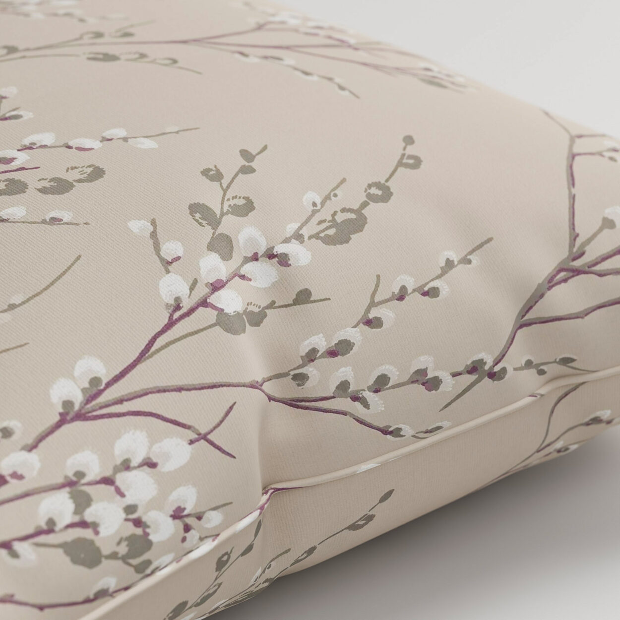 Laura Ashley Pussy Willow Natural Cushion - Image 2