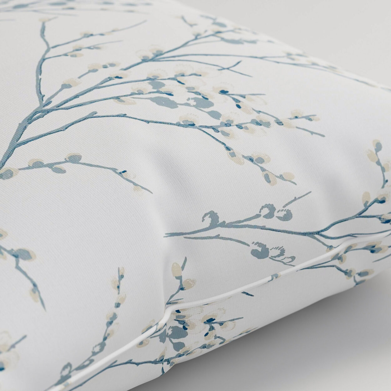 Laura Ashley Pussy Willow Off White/Seaspray Cushion - Image 2