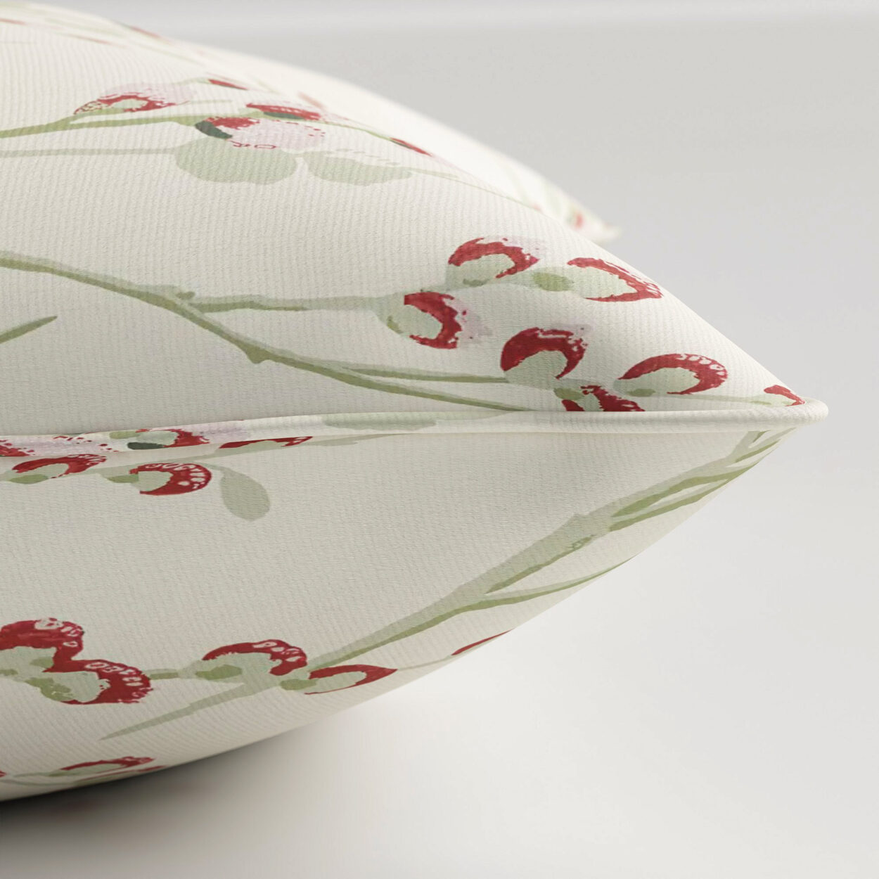 Laura Ashley Pussy Willow Winter Cranberry Red Cushion - Image 3