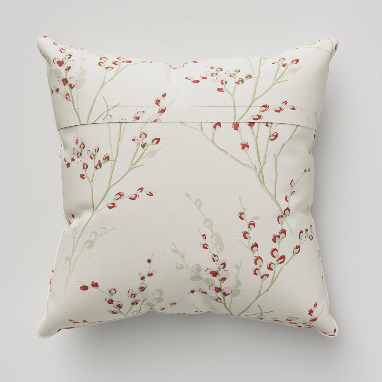 Laura Ashley Pussy Willow Winter Cranberry Red Cushion - Image 4