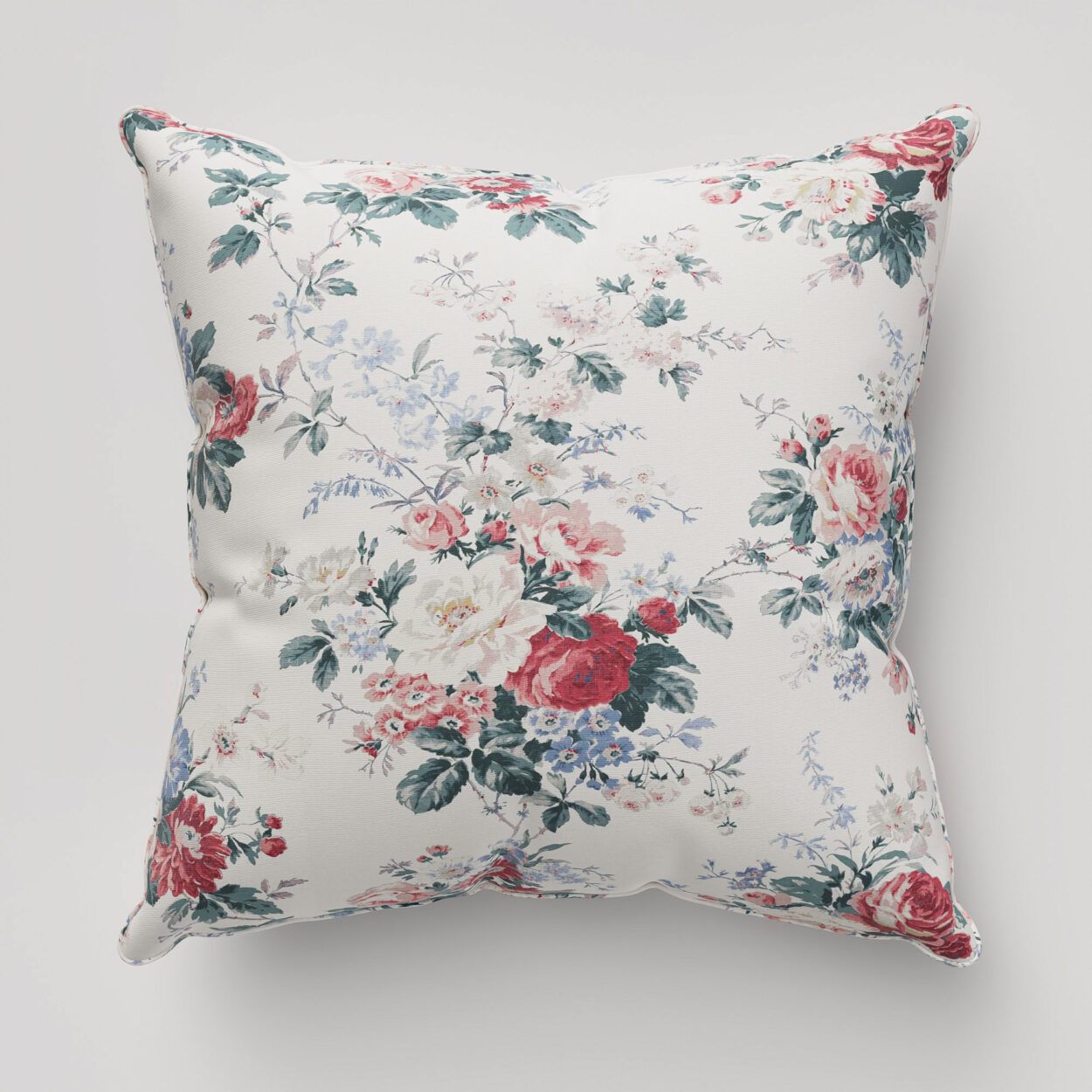 Laura Ashley Stowe Red Multi Cushion