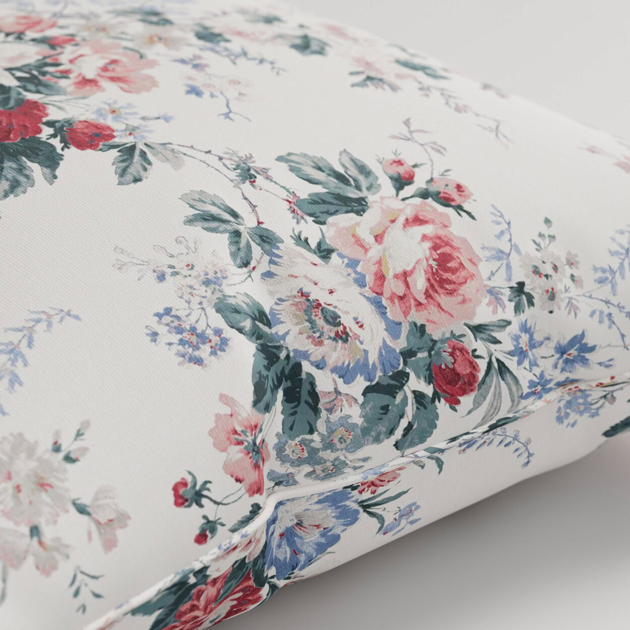 Laura Ashley Stowe Red Multi Cushion - Image 2