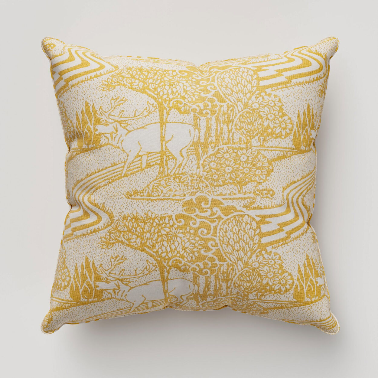 Laura Ashley Trecastle Ochre Cushion