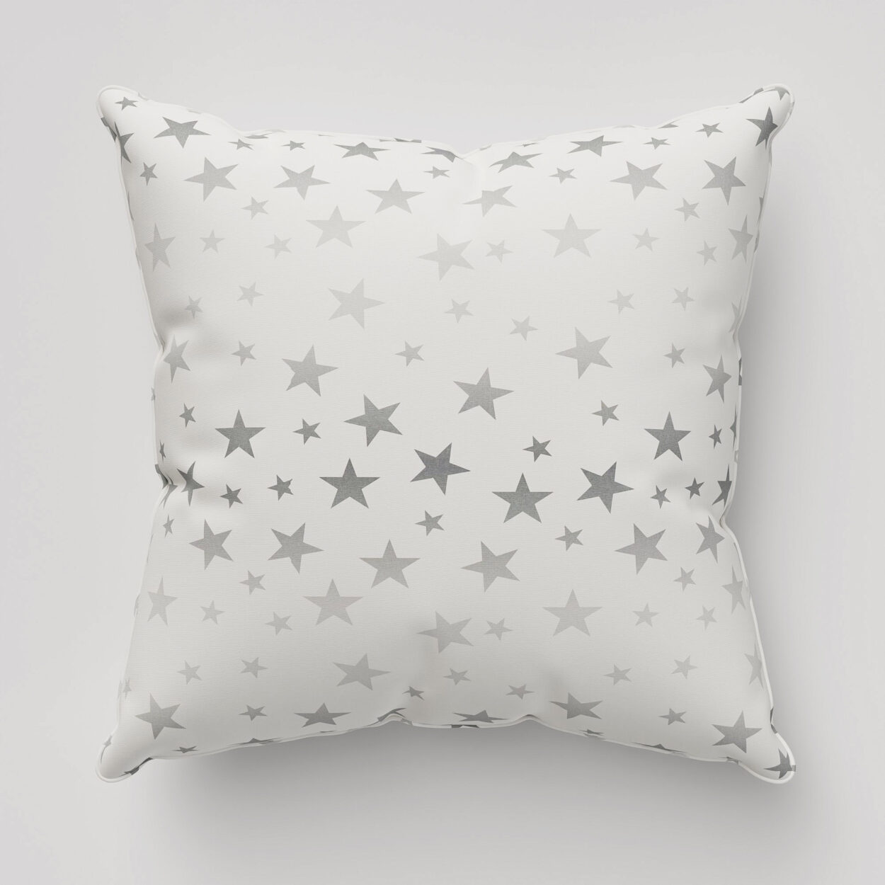Twinkle Stars Silver Cushion