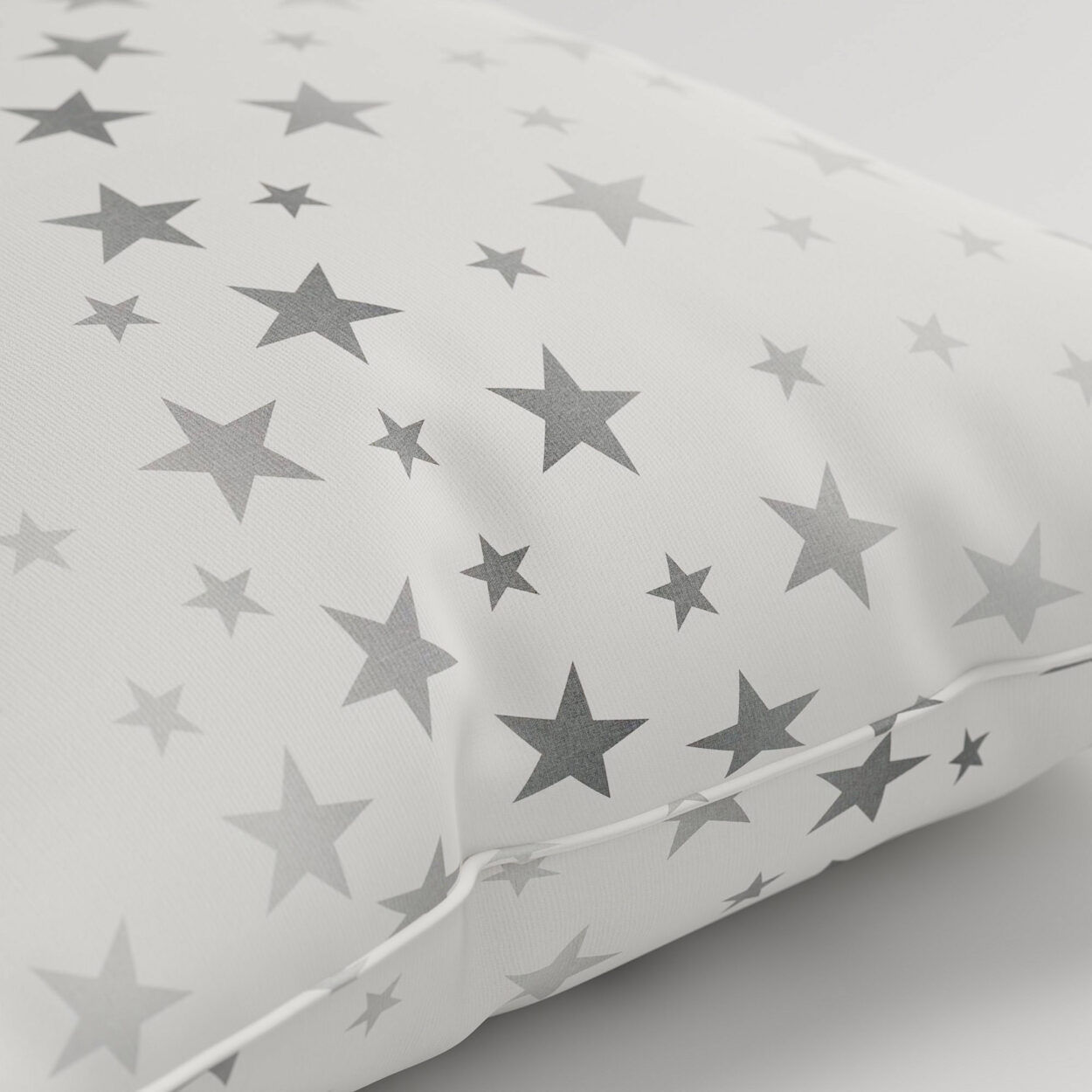 Twinkle Stars Silver Cushion - Image 2